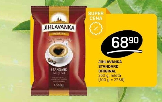 Mletá káva Standard Jihlavanka