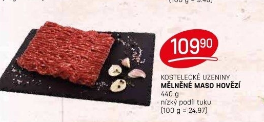 Mleté maso hovězí Kostelecké uzeniny
