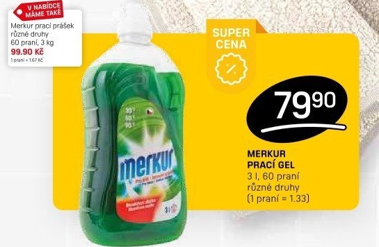 Prací gel Merkur