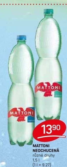 Přírodní voda Mattoni