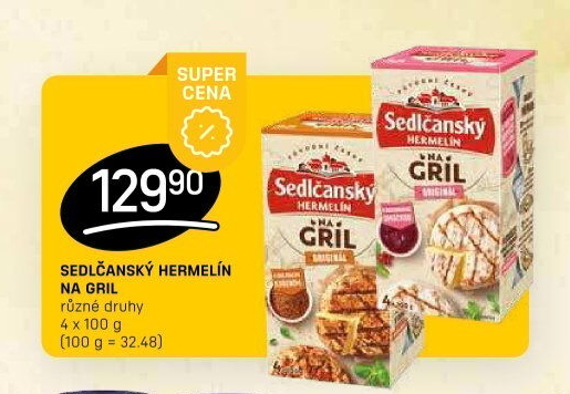 Sýr Hermelín na gril Sedlčanský