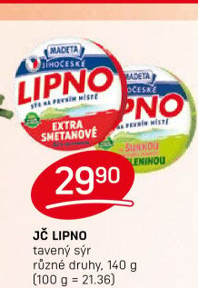 Tavený sýr Jihočeské Lipno Madeta