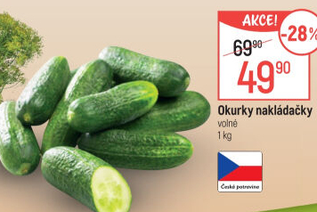Okurky nakládačky