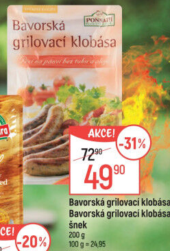 Bavorská grilovací klobása Ponnath