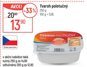 Tvaroh polotučný
