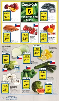 akční leták Tesco 10.7.2024-16.7.2024