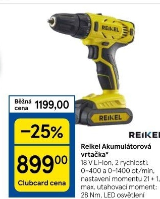 Aku vrtačka Reikel