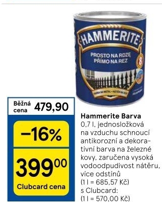 Barva na kov Hammerite