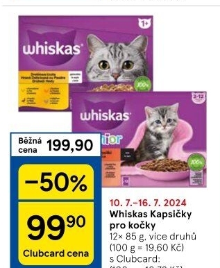 Kapsičky pro kočky Whiskas