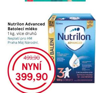 Kojenecká výživa Nutrilon Advanced