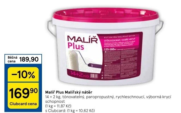 Malířský nátěr Malíř Plus