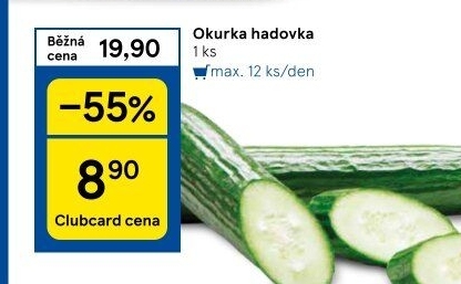 Okurka salátová - hadovka