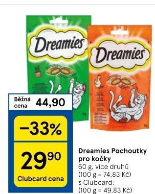 Pamlsky pro kočky Dreamies Whiskas