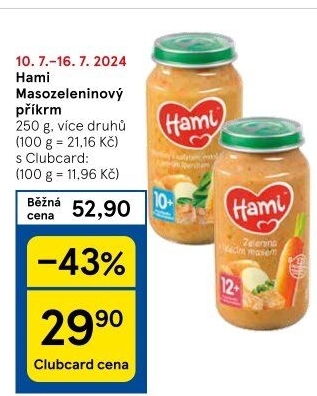 Příkrm masozeleninový Hami