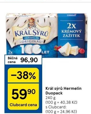 Sýr Hermelín Král sýrů