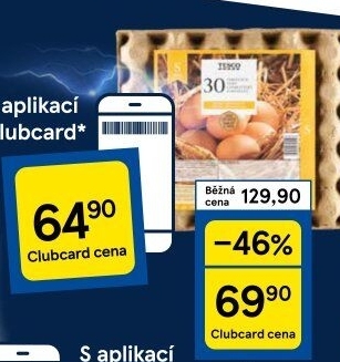 Vejce z podestýlky S Tesco