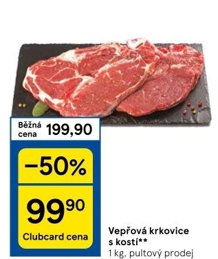 Vepřová krkovice s kostí