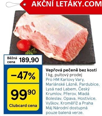 Vepřová pečeně bez kosti