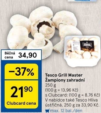 Žampiony zahradní Grill Master Tesco
