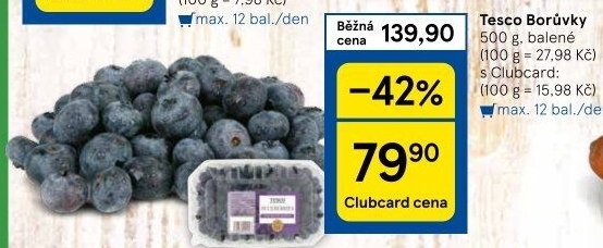 Borůvky Tesco