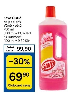 Čistič na povrchy a podlahy Savo
