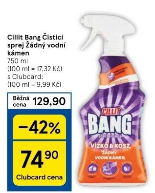 Odstraňovač vodního kamene Cillit Bang