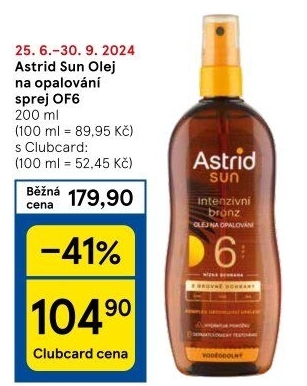 Olej na opalování ve spreji OF 6 Astrid Sun