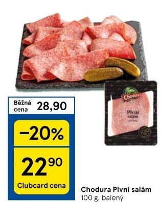 Salám pivní Beskydské uzeniny Chodura