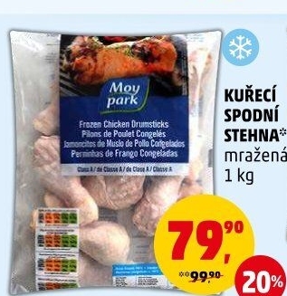 Kuřecí stehna mražená Moy park