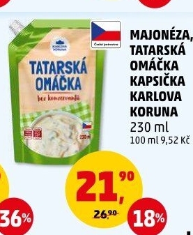 Tatarská omáčka Karlova Koruna