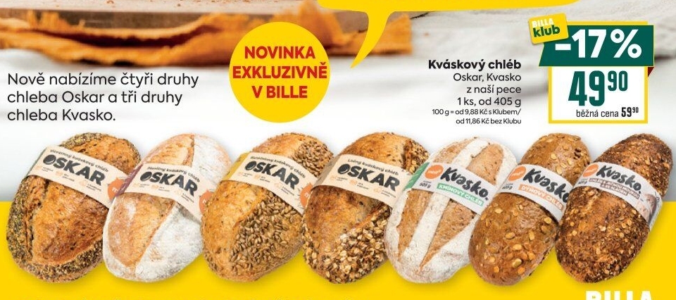 Chléb kváskový Oskar Minit