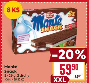 Dezert mléčný Monte Snack Zott