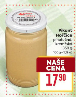 Hořčice plnotučná Pikant