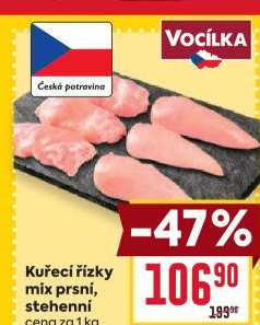 Kuřecí řízky mix Vocílka