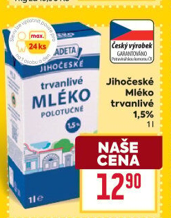 Mléko trvanlivé Jihočeské Madeta - 1,5% polotučné