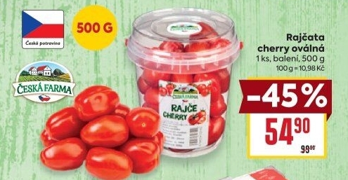 Rajčata cherry Česká farma