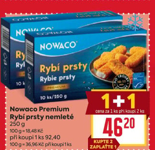 Rybí prsty nemleté mražené Nowaco Premium