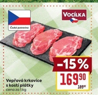 Vepřová krkovice bez kosti Vocílka