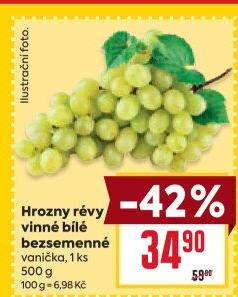 Hrozny bílé bezsemenné