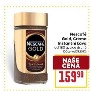 Instantní kávy Nescafé Gold