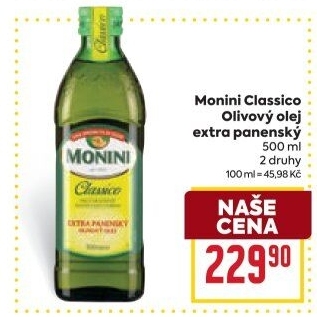 Olivový olej extra panenský Classico Monini