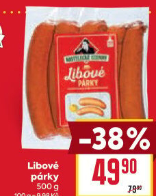 Párky libové Kostelecké uzeniny