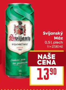Pivo světlý ležák 11° Svijanský Máz Svijany