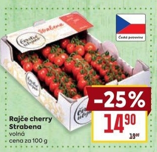 Rajčata cherry keříková Čerstvě utrženo