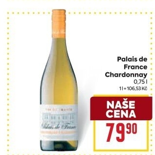Víno Chardonnay Palais de France