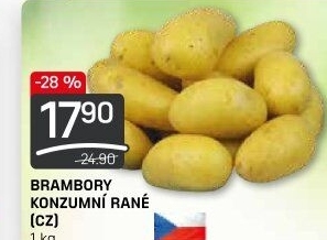 Brambory konzumní rané