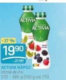 Jogurtový nápoj Activia Danone