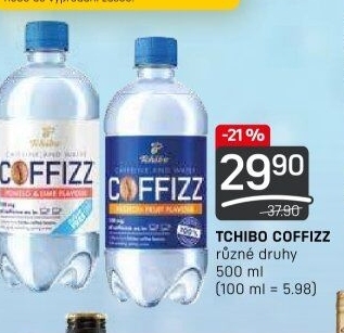 Ochucená voda kofeinová Coffizz Tchibo