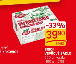 Sádlo vepřové Brick