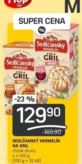 Sýr Hermelín na gril Sedlčanský